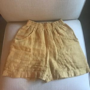 Elizabeth Suzann Clyde Work Shorts in Midweight Linen- DYED